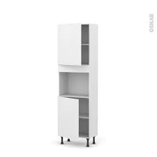 Colonne De Cuisine N 2121 Four Encastrable Niche 45 Ginko Blanc 2 Portes L60 X H195 X P37 Cm Oskab Colonne Cuisine Caisson Cuisine Four Encastrable