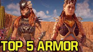 Horizon Zero Dawn Best Armor Top 5 Gear Horizon Zero Dawn Armor Horizon Zero Dawn Tips Youtube