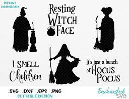 Hocus Pocus Bundle Sanderson Witches Mary Winnie Sarah Inspired Svg Esp Dxf Png Cricut Halloween Cricut Stencils Cricut Projects Vinyl