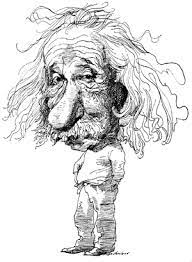 Albert Einstein By David Levine The New York Review Of Books Arte Caricaturas Dibujos