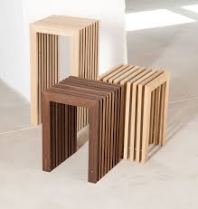 Raumgestalt Hocker Mit Lamellen Taburete L Eiche Verschiedene Farben Design Hocker Hocker Holz Holzhocker