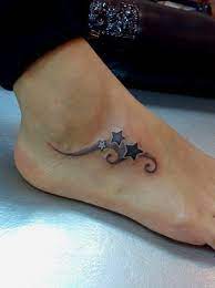 Shooting star star tattoos on foot. Shooting Star 3 Star Tattoo Designs On Hand Novocom Top