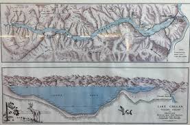 Lake Chelan Washington Shaded Relief Profile Maps
