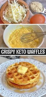 3 Ingredient Crispy Keto Breakfast Waffles Recipe In 2020 Breakfast Waffle Recipes Keto Waffle Waffle Recipes