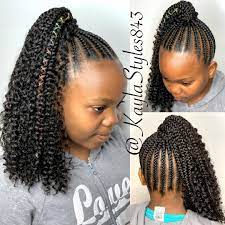 Boho Ghana Braid Ponytail For Girls Dm Me For More Info Ghanabraids Curlybraids Bohemianbraids Braided Hairstyles For Teens Hair Styles Braided Hairstyles