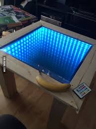 Saw A Post About An Infinity Table And Made My Own Infinity Table Infinity Mirror Infinity