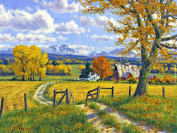 Randy Van Beek Autumn Palette Farm Paintings Autumn Painting Farm Art