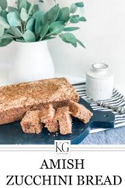 Add the wet ingredients to the dry ingredients and mix just until combined. Amish Zucchini Bread Krista Gilbert