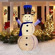 Check spelling or type a new query. Amazon Com Eambrite 6ft Led Collapsible Snowman With 120 Lights O Christmas Decorations Clearance Outdoor Christmas Decorations Light Up Christmas Decorations