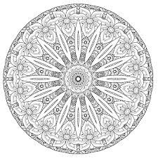 A Mandala Quite Difficult To Color Perfect If You Like To Color Small Areas And If You Like Var Mandala Coloring Mandala Coloring Pages Flower Coloring Pages