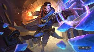 Smite Merlin Mastery Card Andy Timm On Artstation At Https Www Artstation Com Artwork Ka1rgx Character Art Concept Art Characters Character Design