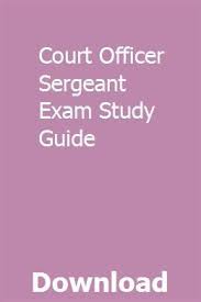Court Officer Sergeant Exam Study Guide With Images Study Guide Math Answers Exam Study