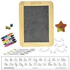 Amazon Com Handwriting Without Tears Manuscript Beginner Kit With Slate Chalk Pencils Flip Crayons Spon Handwriting Without Tears Chalk Pencil Handwriting