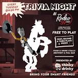 Thinky Drinky Trivia Night at Rodeo 39