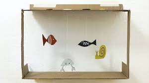 Boite a bijoux en carton tuto. Un Aquarium En Carton Diy Shake My Blog