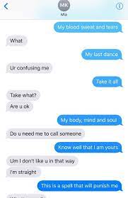I've changed the contact's name because he did not want to be revealed. Song Lyrics Prank Collection Blood Sweat And Tears Lyrics Prank Armys Amino