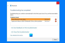 What to do when bluetooth won't connect? Check Bluetooth Radio Status Not Fixed Says Bluetooth Troubleshooter