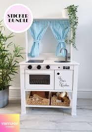 I looked at several options before deciding on the ikea duktig play kitchen, i even did a poll on instagram of my two finalists. Personalised Play Kitchen Large Sticker Bundle Suit Ikea Etsy Ikea Kids Kitchen Ikea Toy Kitchen Hack Ikea Toy Kitchen