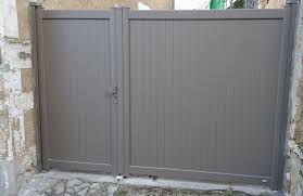Portail Aluminium 2 Vantaux Inegaux Oise Portail Aluminium Portail Portail Alu