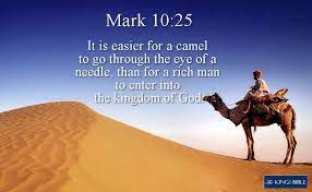 Can a rich person go to heaven? Mark 10 25 It Is King James Bible Www Thekingsbible Com ÙÛØ³Ø¨ÙˆÚ©