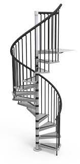 Misterstep Gamia Metal Spiral Staircase Kit Silver Grey Metal Work Option From 948 00 Inc Vat Uk Staircase Kits Spiral Staircase Kits Spiral Staircase