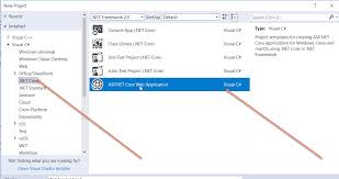 Net core) is a foss software framework from microsoft for c#,. Not Able To Create Asp Net Core Web Application In Visual Studio 2017 Stack Overflow