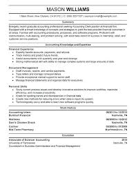 Accounting Resume Objectives Junior Accounting Resume Sample ...