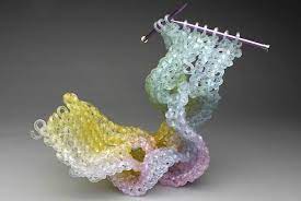 Get the free pattern here; Carol Milne S Knitted Glass Sculptures Art Frankie Magazine Australian Fashion Magazine Online