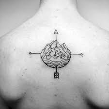 More images for simple compass tattoo design » 50 Simple Compass Tattoos For Men Directional Design Ideas