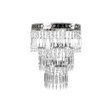 Tadpoles 14 In X 20 In 1 Light Faux Crystal Chrome Pendant Chandelier Lamp Shade Cshmcr010 The Home Depot