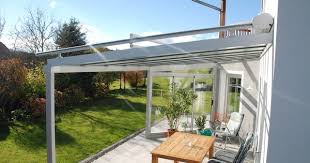 Terrassenuberdachung Alu Glas Mit Seitenteil Und Beschattung Uberdachung Terrasse Terrassenuberdachung Uberdachungen