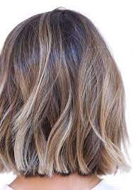 New Hair Color Ideas For Brunettes Short Blunt Bob Ombre Ideas Cream Blonde Hair Hair Color Ideas For Brunettes Short Short Hair Balayage