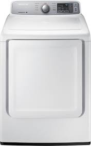 The samsung gas dryer features steam sanitize+ to eliminate 99.9% of germs and bacteria. Best Buy Samsung 7 4 Cu Ft 9 Cycle Electric Dryer White Dv45h7000ew