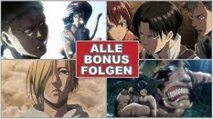 A small percentage of humanity survived by walling themselves in a city protected by extremely high walls, even taller than the biggest titans. Alle 8 Bonus Folgen Ova Folgen Zu Attack On Titan Aufgelistet Erklart Youtube