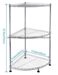 china corner shelf 3 tiers adjustable