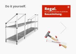 Dies ist im grunde genommen gar nicht so schwierig und bietet den großen vorteil, dass die regale in der größe und. Alusteck Produkte Bauanleitungen Und Ratgeber