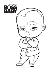 Coloring Page The Boss Baby Baby Coloring Pages Cartoon Coloring Pages Baby Drawing