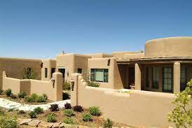 Contemporary design often sticks to a stricter palate of black, white and grey. Modern Adobe Houses Modern Adobe Home For The Home Vista Del Corazon House Styles Earthship Home Pueblo House