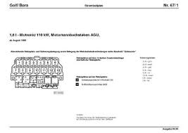 Stromlaufplan fahrerseite golf 4 turschloss defekt trotz. Golf Bora Nr 67 1