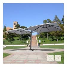 Parasol De Jardin 3x3 Bras Double Mat Double En Aluminium Bar Hotel Contrat Os In 2020 Patio Patio Umbrella Outdoor
