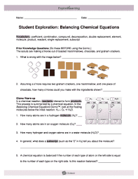 Balance and classify five types of chemical reactions: Balancing Equations Gizmo Answer Key Pdf Fill Online Printable Fillable Blank Pdffiller