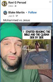 Mr Ravi G Persad, this is the second time I have been sent videos that you  posted that are are Islamophobia and false. If your religion teaches you  that you have to