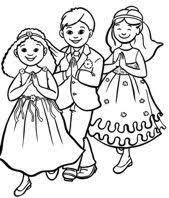 First Communion March Coloring Pages Communion Seven Sacraments