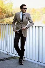 Black Blazer Khaki Pants Black Shoes Men S Tan Blazer Light Blue Dress Shirt Black Jeans Dark Brown Leather Derby Shoes Light Blue Dress Shirt Stylish Mens Outfits Tan Blazer