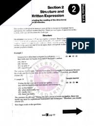 Download soal toefl dan kunci jawaban pdf audio untuk download soal toefl silahkan klik link dibawah. Terkini Kunci Jawaban Section 2 Structure And Written Expression
