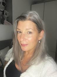 Grey all the way 🫶 In lock down I decided no more blonde or bleach  highlights to cover my grey , this is my results and I absolutely love it !  I