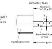 IEC61032 IP2X standard jointed test finger probe B