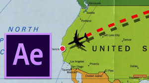Adobe After Effects Tutorial Flight Path Animation Template On The Map Adobe After Effects Tutorials After Effect Tutorial Motion Graphics Tutorial