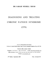 Diagnosing And Treating Chronic Fatigue Syndrome Pdf Adenosine Triphosphate Chronic Fatigue Syndrome