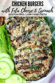 These Chicken Burgers With Feta Cheese And Spinach Are More Than Just Burgers Loaded With Spinach And Chicken Burgers Recipe Ground Chicken Recipes Recipes